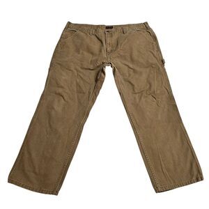 Wolverine‎ Carpenter Pants Work Utility Khaki Brown Cotton Size 42x30